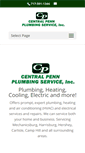 Mobile Screenshot of centralpennplumbing.com
